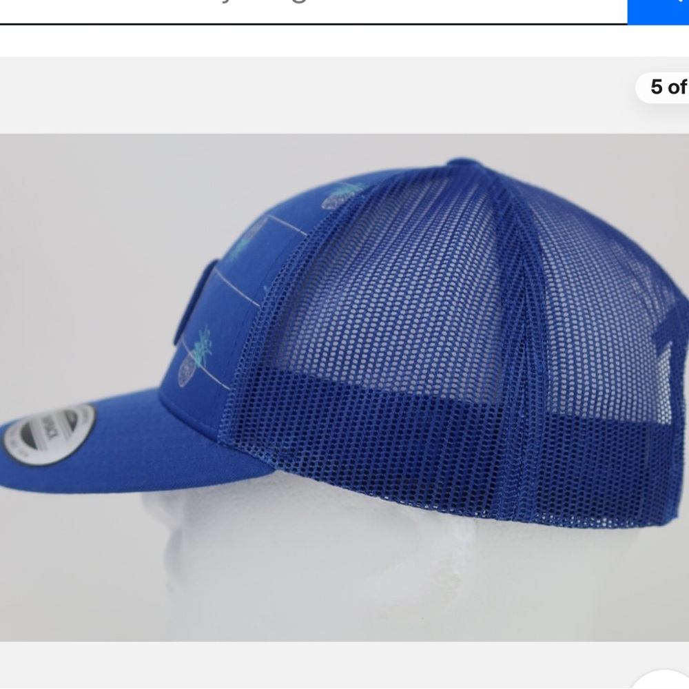 Travis Mathew Blue Mesh Tour Hat - Picture 5 of 9